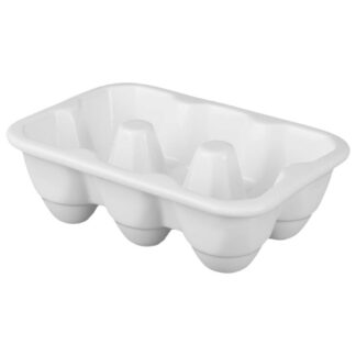 Keraamiline munahoidja, valge (6tk, 17x11x5cm)