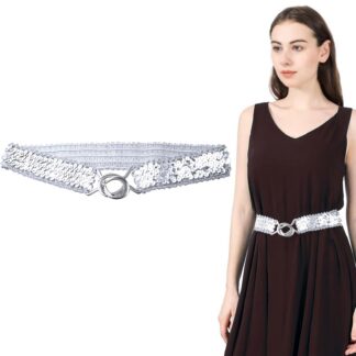 Naiste litritega taljevöö, veniv, hõbedane