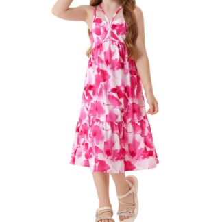 Tüdrukute suvekleit, trükimustriga (s. 6 aastat)