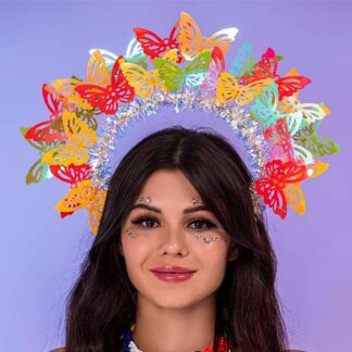 LED liblikatega juuksepael, värviline