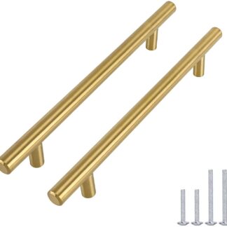 Kuldsed roostevabast terasest mööblikäepidemed (5tk, auguvahe 128mm)