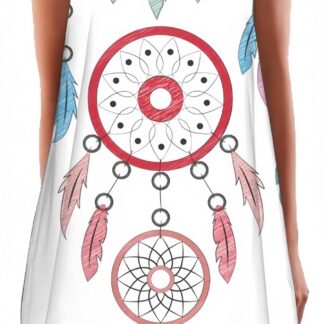 Naiste varrukateta minikleit, unenäopüüdja mustriga (s. L, 38-40)