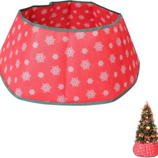 Punane lumehelvestega seelik jõulukuusele, 1 tk