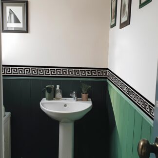 Kleebitav porte, Kreeka stiilis, veekindel, hõbedane (10x200cm)