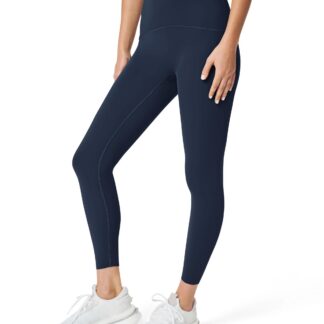 Naiste kõrge vöökohaga 7/8 spordileggingsid, tumesinine (s. L)