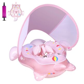 Beebi ujumisrõngas, ükssarviku disainiga, turvaistmega