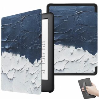 Kindle Paperwhite 11. põlvkonna kaaned, käepaelaga, sinise-valge ookeanimustriga (17cm)
