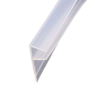 Vannitoa ukse tihendusriba, kummist, F-kujuline (200cm, 1cm paksus, 0-2cm vahele)
