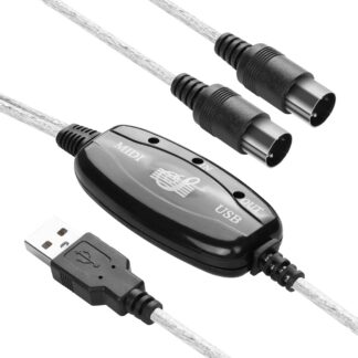 USB-MIDI adapterkaabel muusikariistadele