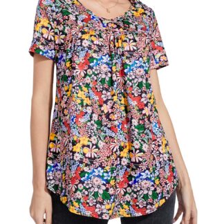 Lühikeste varrukatega tuunika, V-kaelusega, avara lõikega (s. S)