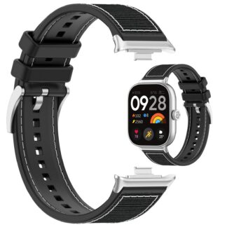 Silikoonist asendusrihm Redmi Watch 4 / Xiaomi Band 8 Pro jaoks, must (s. M)