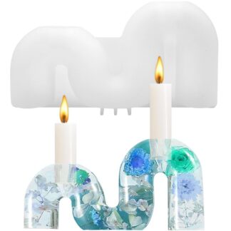 Küünalde ja vaigu silikoonvorm, M-kujuline