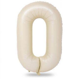 Beež fooliumist number 1 õhupall, heeliumiga täidetav (101cm) (pildil võib olla teine number)