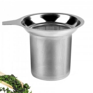 Roostevabast terasest teesõel, peenfilter, käepidemega