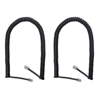 RJ9 telefonitoru keerukaabel, must (2tk, 1-3m)