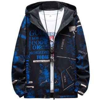 Meeste kerge tuulejope, lukuga taskutega, suurus XL