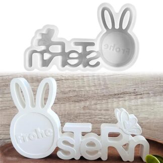 3D lihavõttejänese silikoonvorm