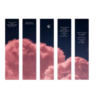 Järjehoidjad, pilve- ja sinise taeva mustriga (5tk)