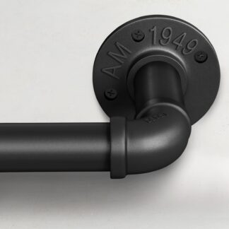 Must pikendatav kardinapuu (Ø25mm, 76-150cm)