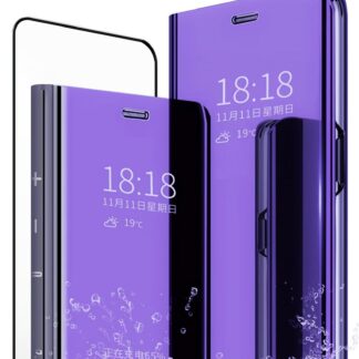 Huawei P20 Lite telefonikaaned, klapiga, peegel, sinakaslilla