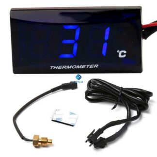 Universaalne digitaalne LED termomeeter mootorrattale (0-120°C, 12V)