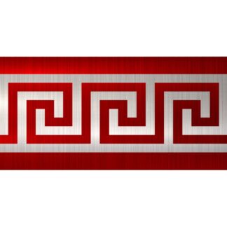 Kleebitav porte, Kreeka stiilis, veekindel, punane (10x200cm)
