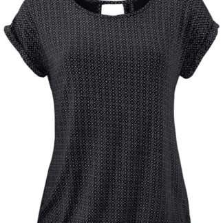 Naiste mustriga pluus, must (s. M)