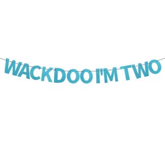 Sünnipäevagirländ "Olen 2", sinine, sädelev