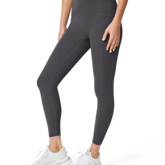Naiste kõrge vöökohaga 7/8 spordileggingsid, hall (s. XL)