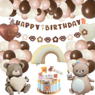 Karuteemaline sünnipäevakaunistuste komplekt lastele (115 osa)