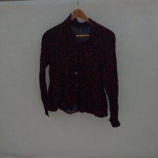 Must täpiline pluus, suurus 38